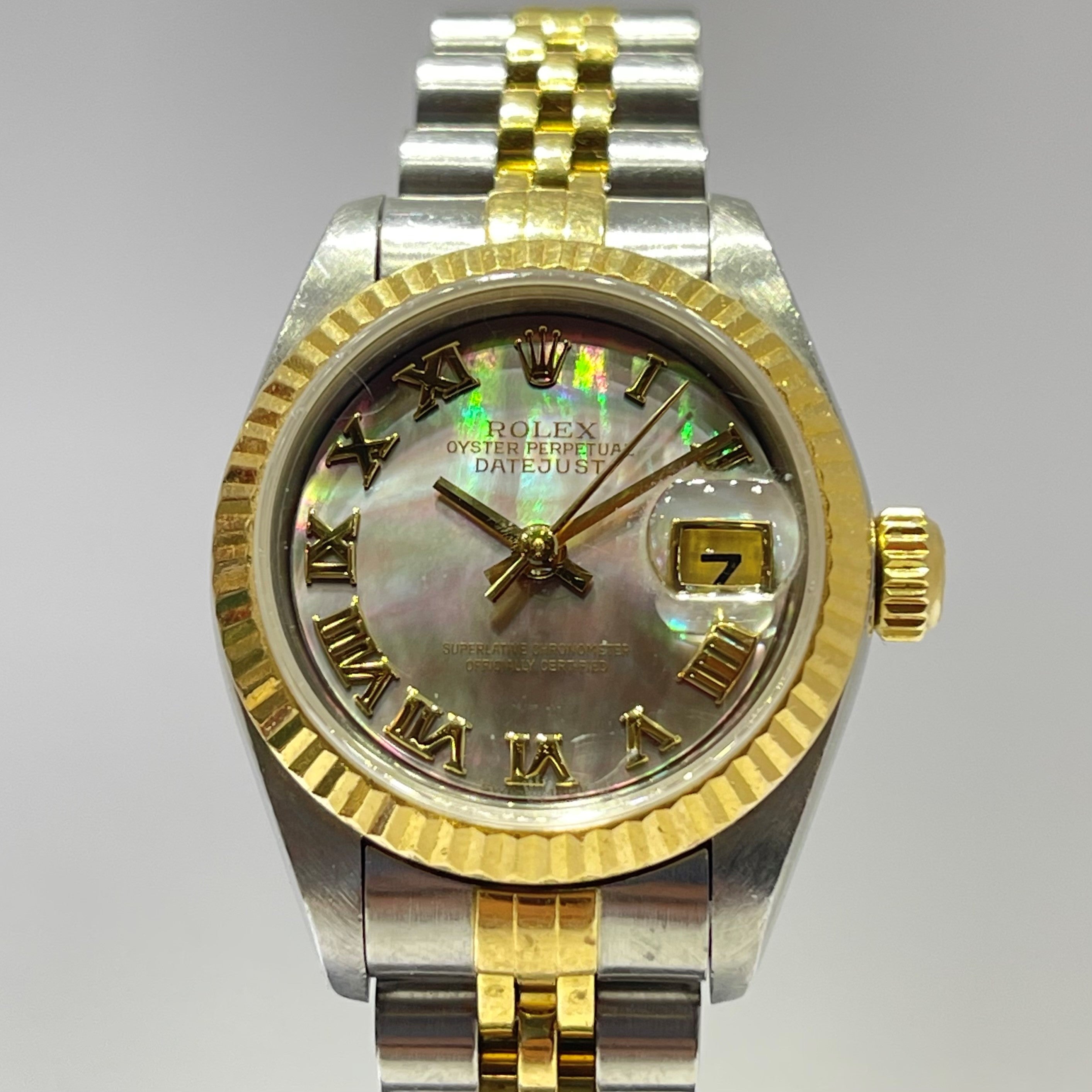 Ladies datejust mother of pearl dial sales