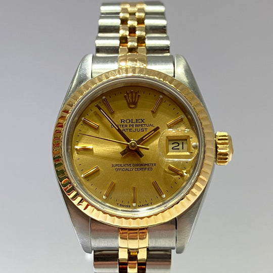 Ladies Rolex 69173 bi colour 1991 champagne dial