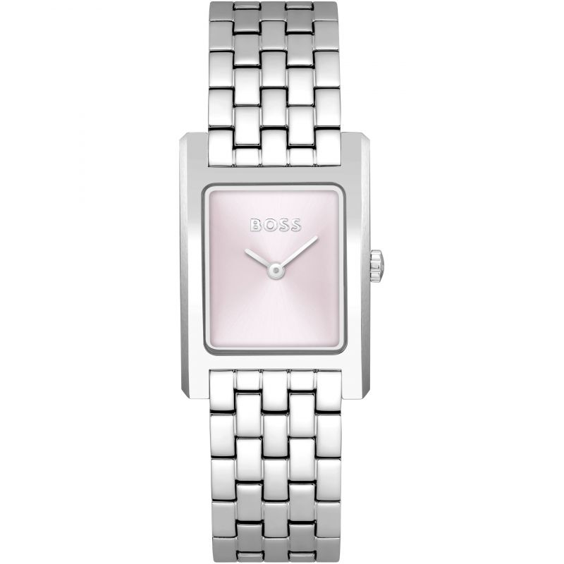 Ladies BOSS Lucy Stainless Steel Tank Watch