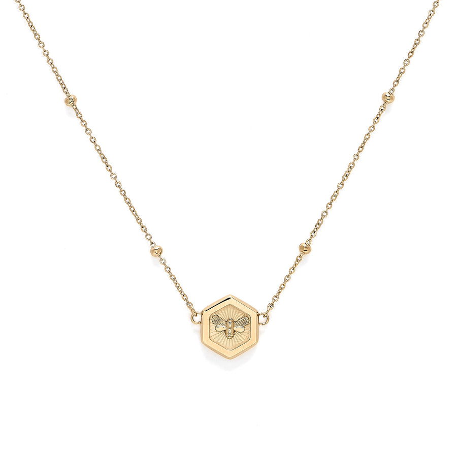 Olivia Burton Signature Minimalistic Bee Gold Pendant Necklace