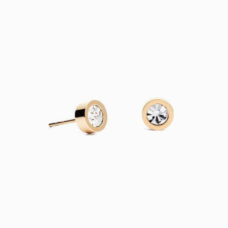 Coeur De Lion Earrings stainless steel ball cystal gold