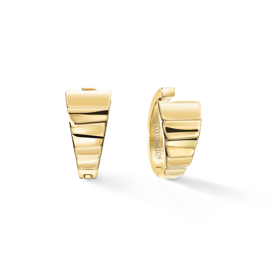 Coeur de Lion Earrings Creole Wave 20 Gold