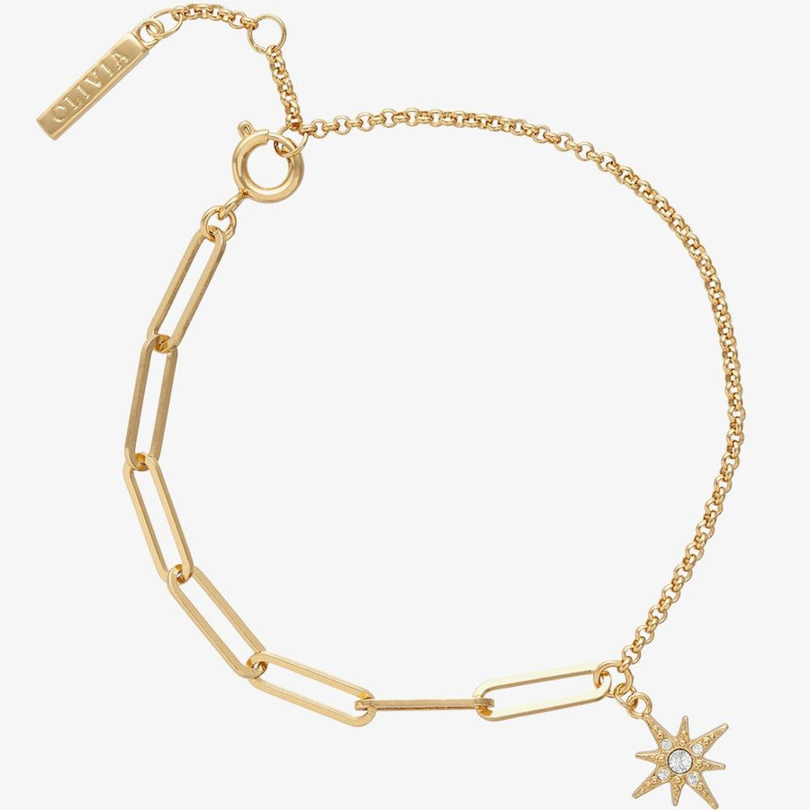 Olivia Burton Celestial North Star Mismatch Bracelet gold plated