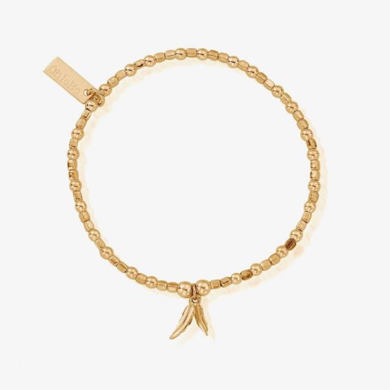 ChloBo Mini Cube Double Feather Bracelet