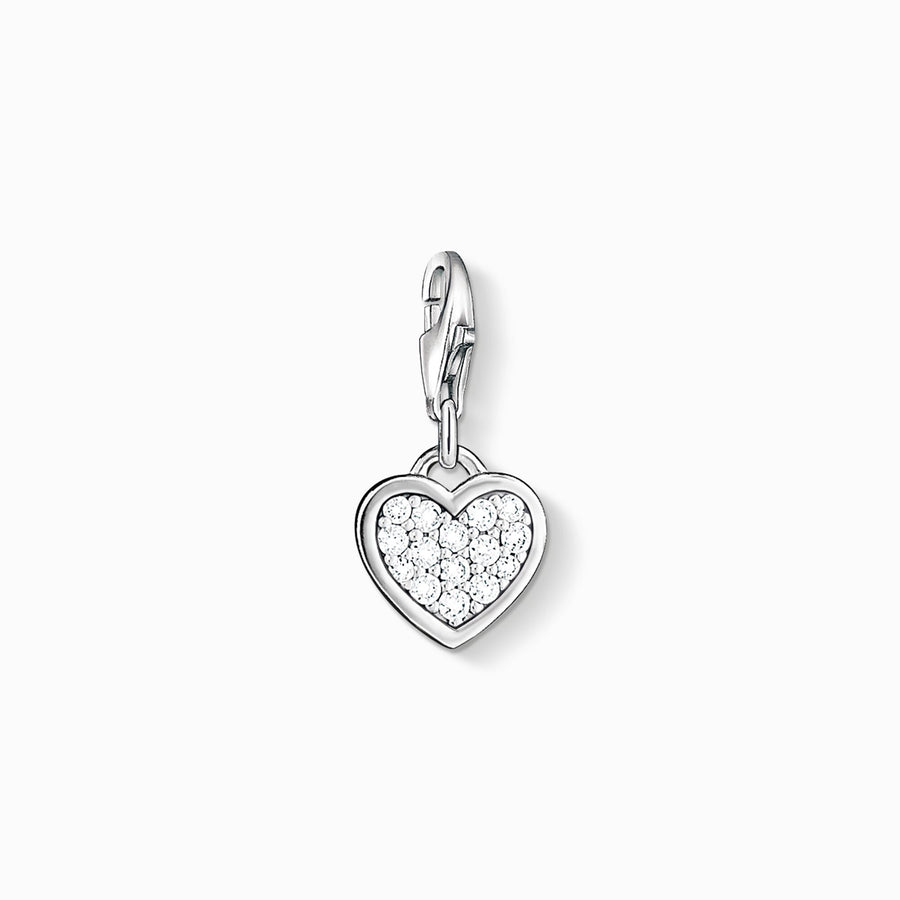 Thomas Sabo Charm pendant heart With Stones