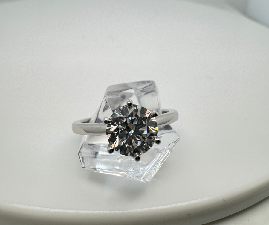 Platinum Lab Grown Diamond Ring 1.53ct