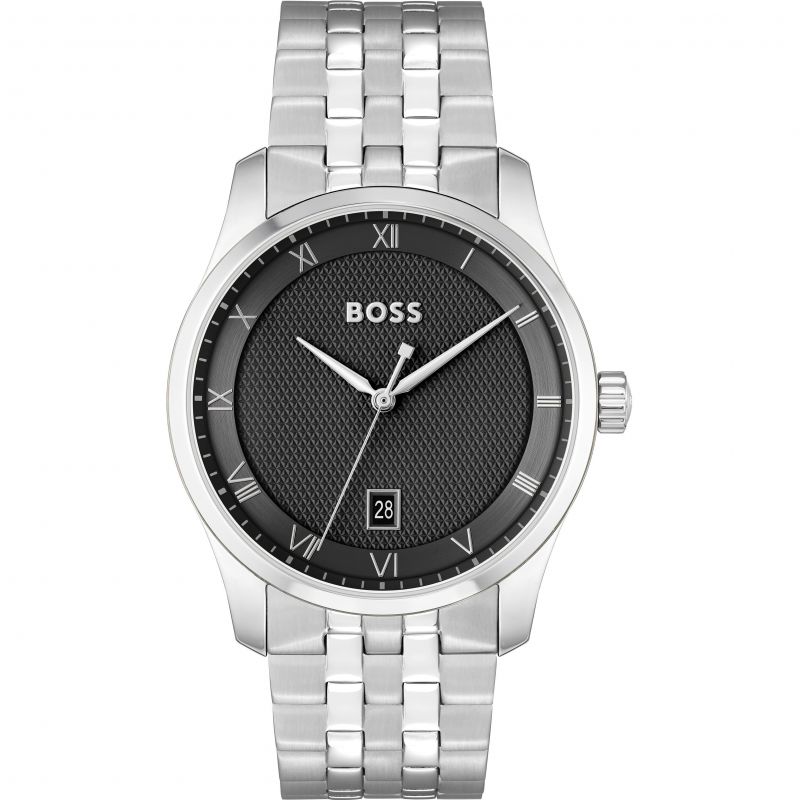 BOSS Principle Black Dial Bracelet Watch