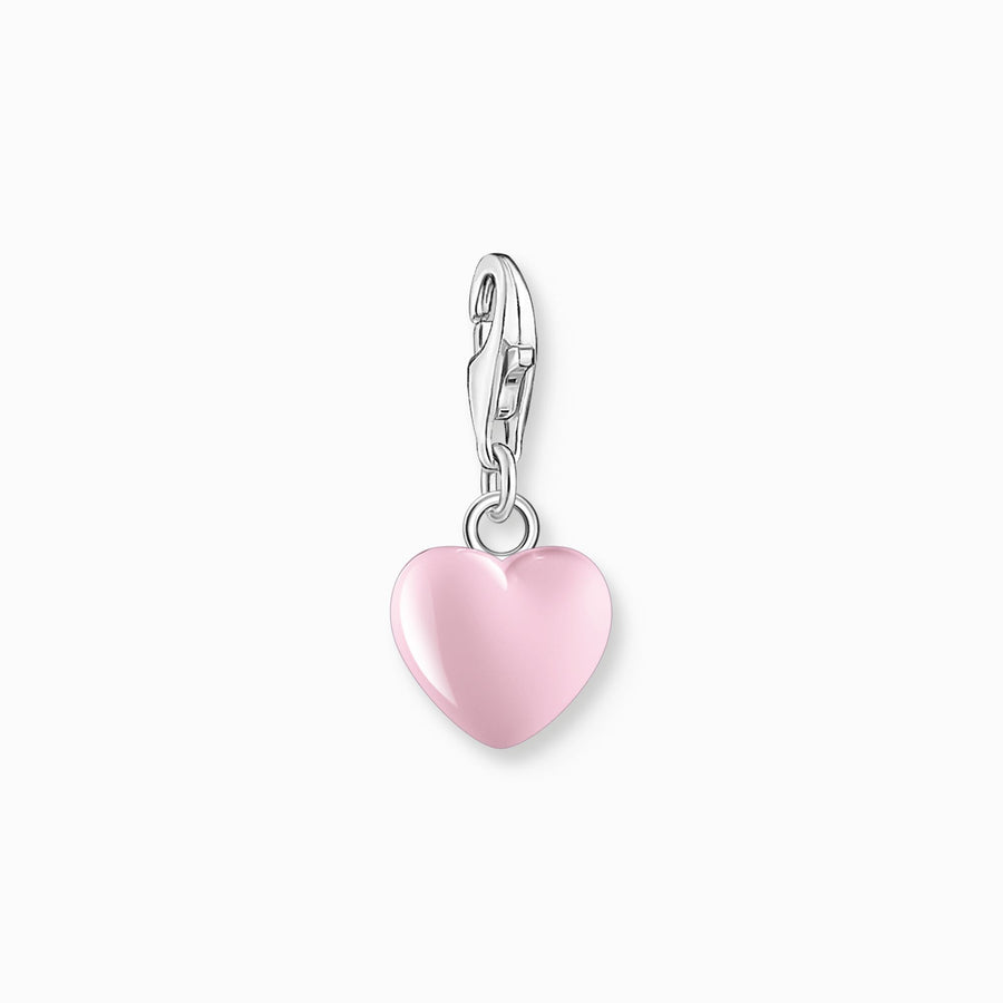 Thomas Sabo Charm pendant pink heart silver