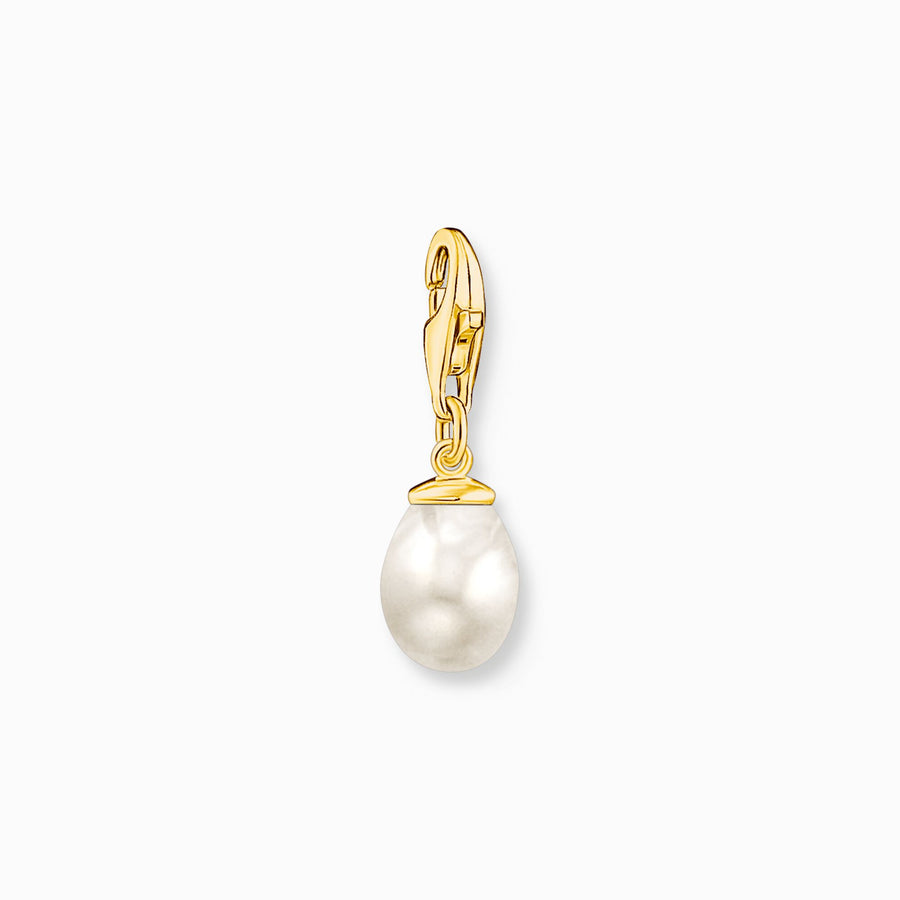 Thomas Sabo Charm white pearl gold plated