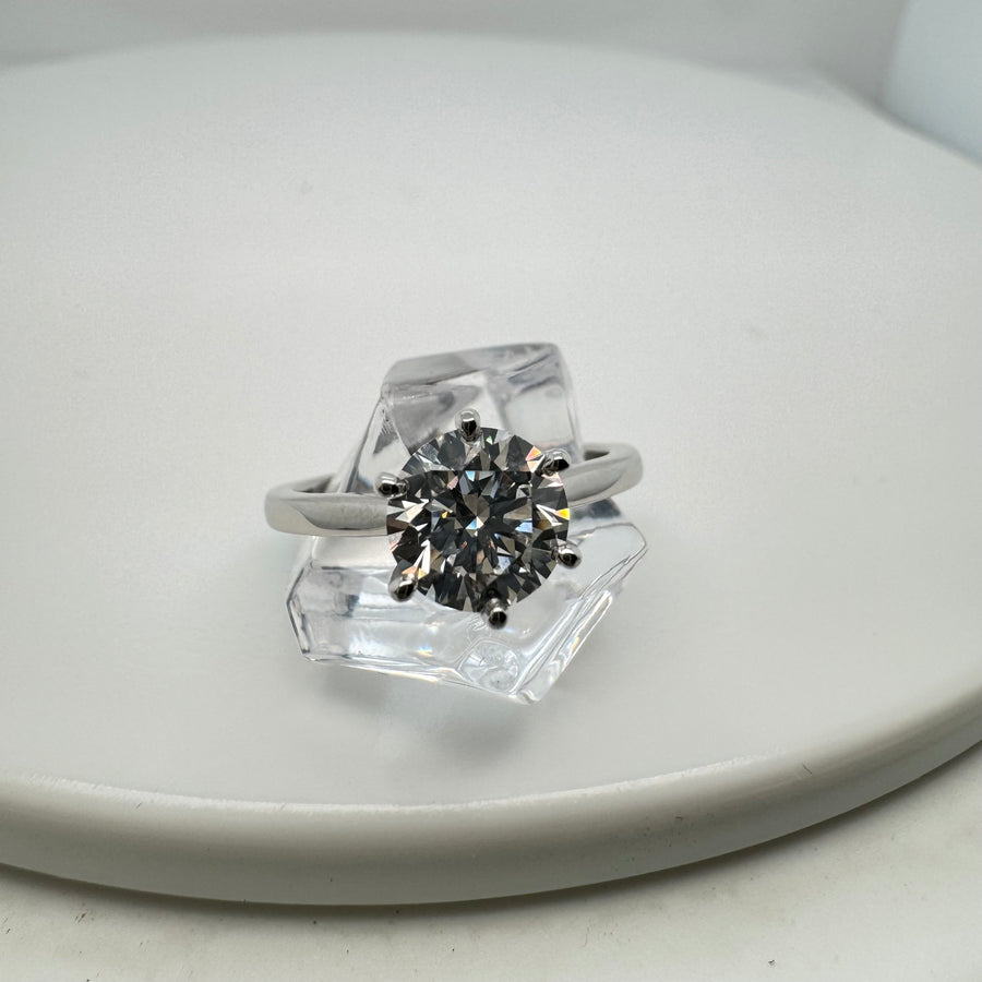 Platinum Lab Grown Diamond Ring 1.53ct