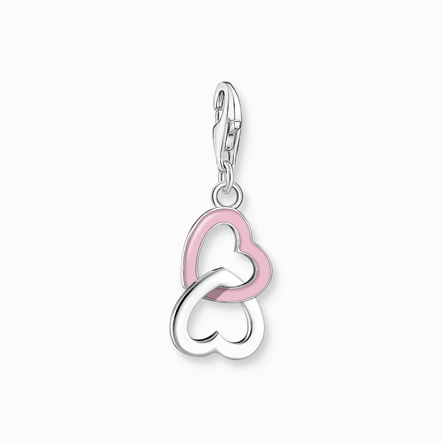 Thomas Sabo Charm pendant pink heart silver