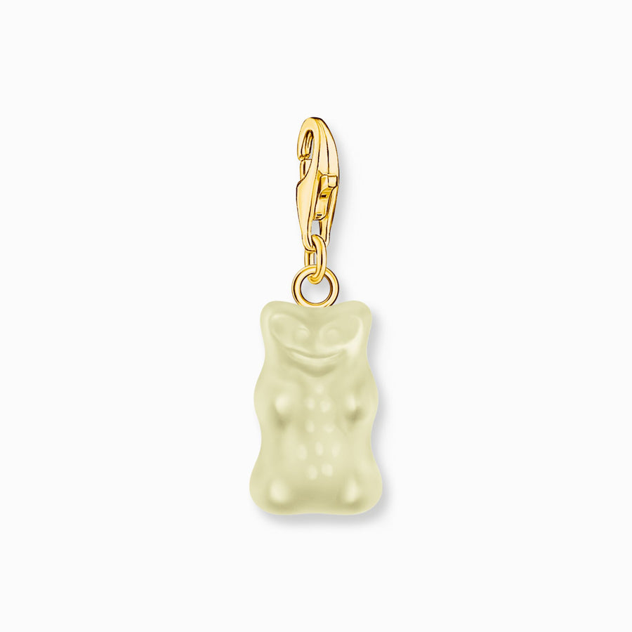 Thomas Gold-plated charm pendant goldbears in white HARIBO Charm