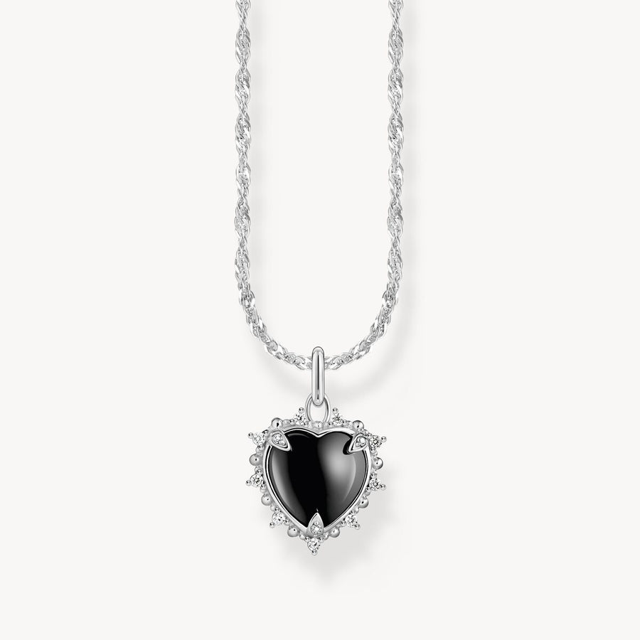 Silver necklace with pendant Heart Romance