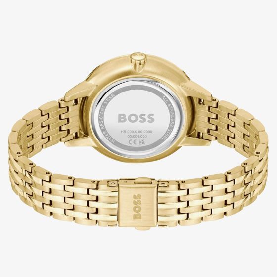 BOSS Symphony Crystal Gold Tone Watch