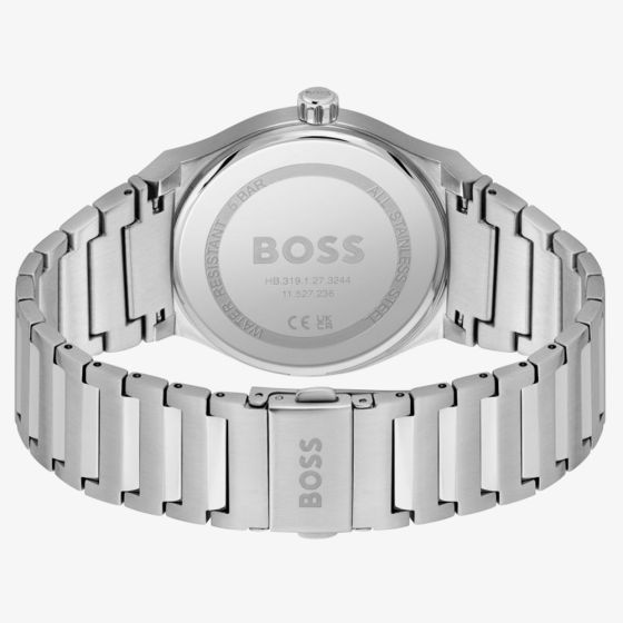 BOSS Candor Stainless Steel Bracelet Watch with Green Dial