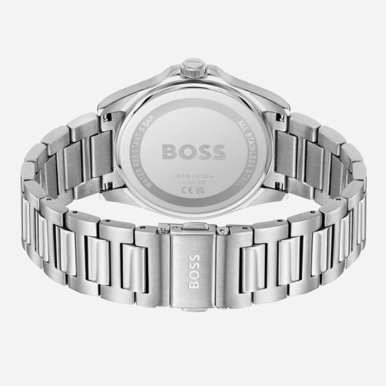 BOSS Strike Stainless Steel Black Dial Watch
