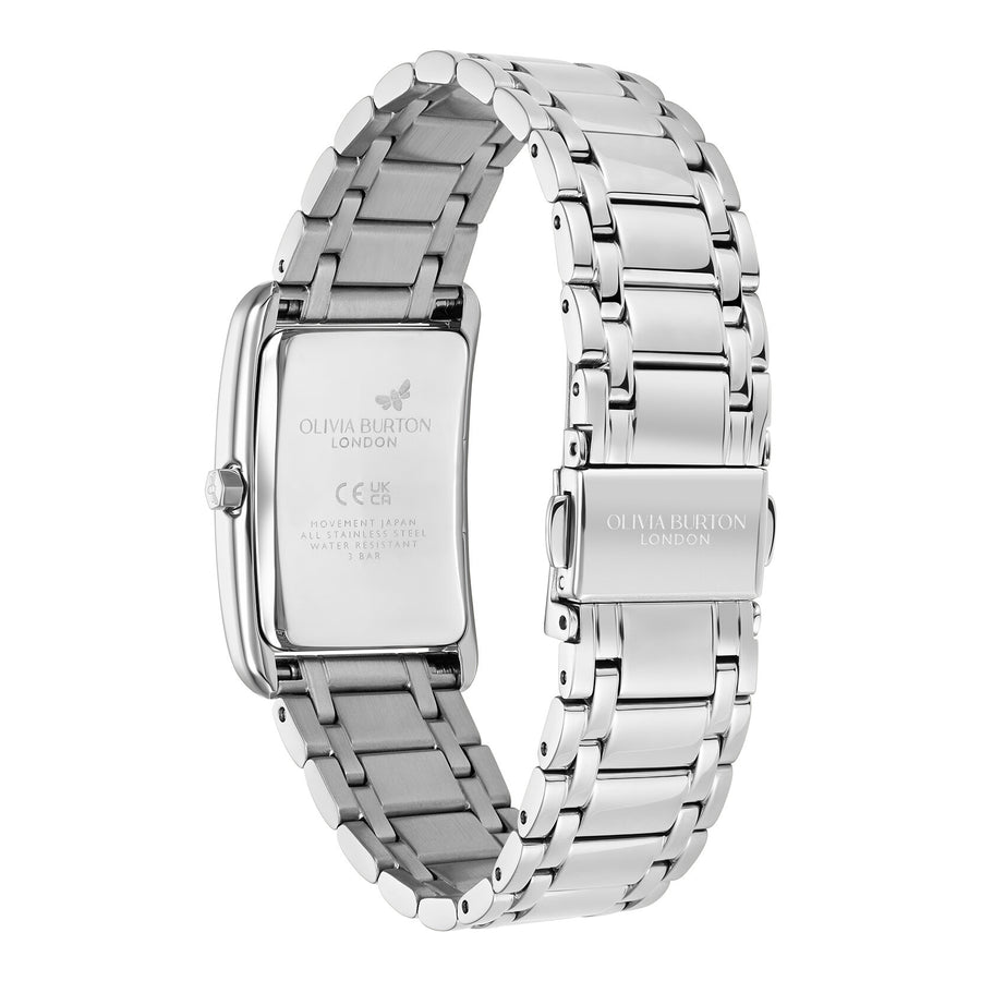 Olivia Burton 23mm Grove Dove Grey & Silver Bracelet Watch