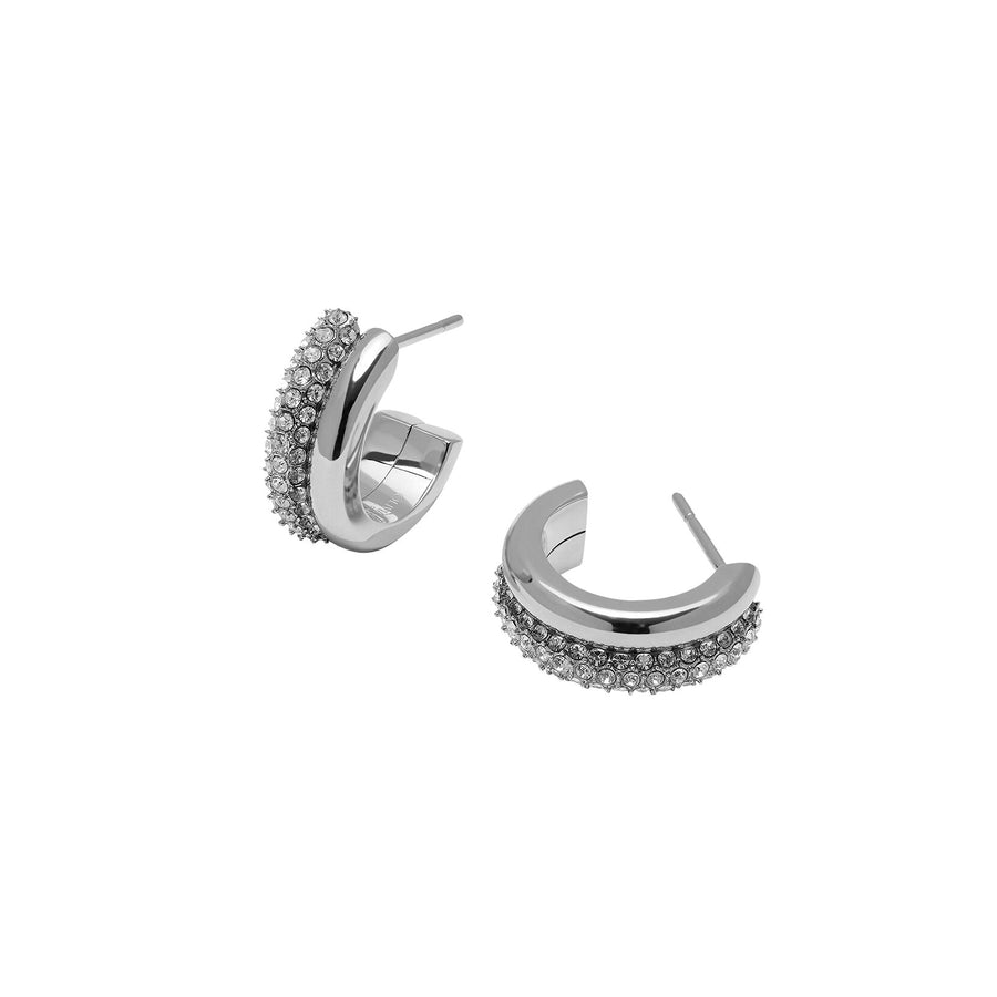 Olivia Burton Classic Entwine Silver Hoop Earrings