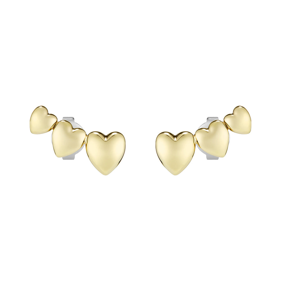 Classic Mini Heart Gold Plated Stud Earrings