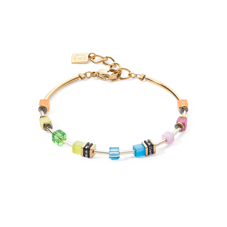 Coeur De Lion  Mini Geo Cube Gold Bracelet