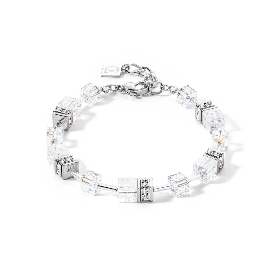 Coeur de Lion Bracelet GeoCUBE® Iconic Nature silver-white