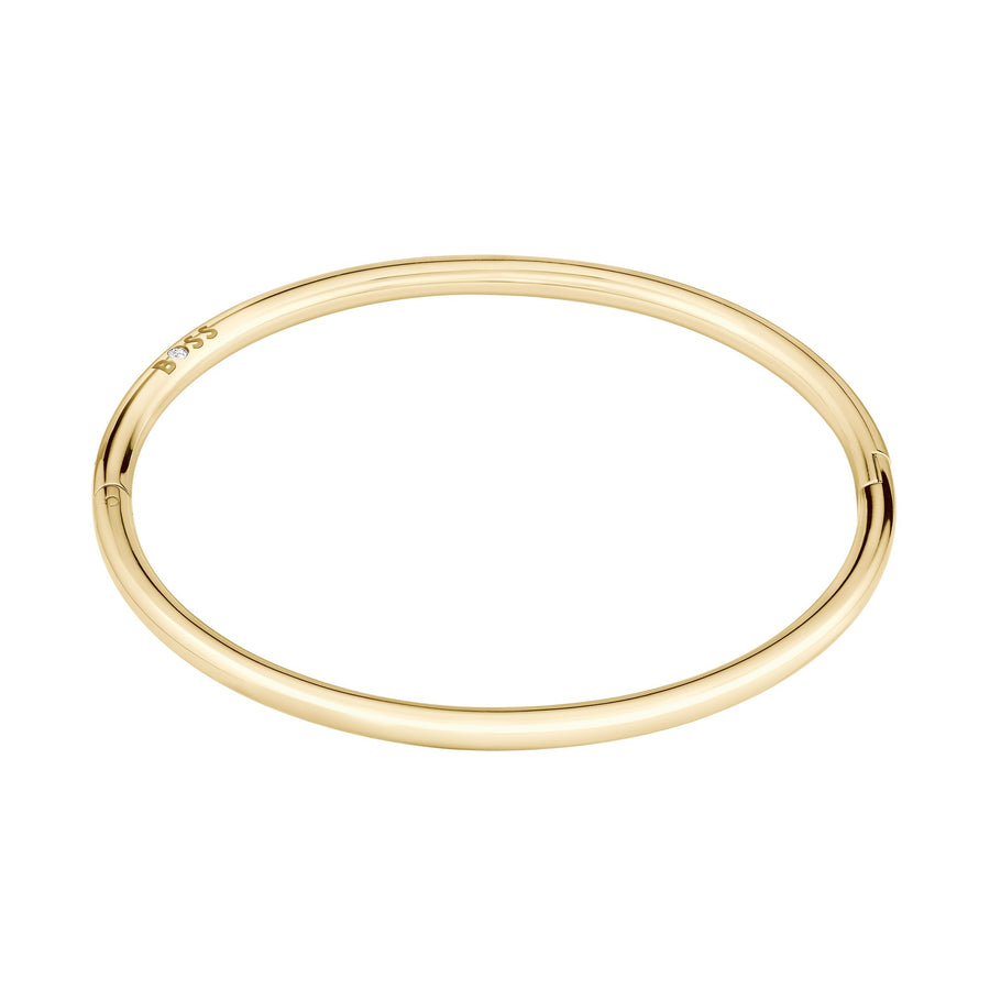 Boss Live Yellow Gold-Tone Plated Stainless Steel Ladies Bangle 1580686
