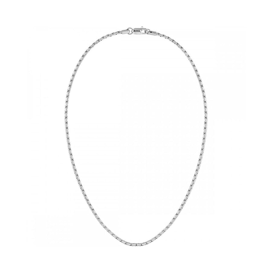 BOSS Evan Silver Chain Necklace, Steel
