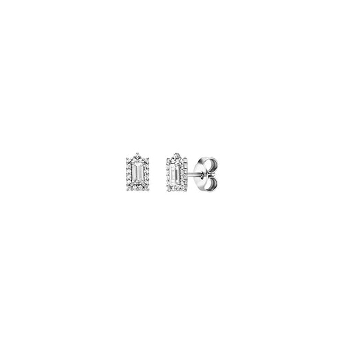 Viventy  Silver Earrings  with CZ cluster 786234 | Morgan Banks Jewellers Kendal
