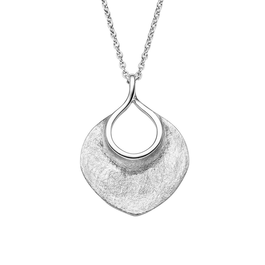 Viventy SIlver Necklace With Brushed Pendant