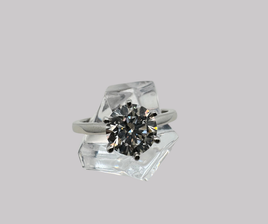 Platinum Lab Grown Diamond Ring 1.53ct