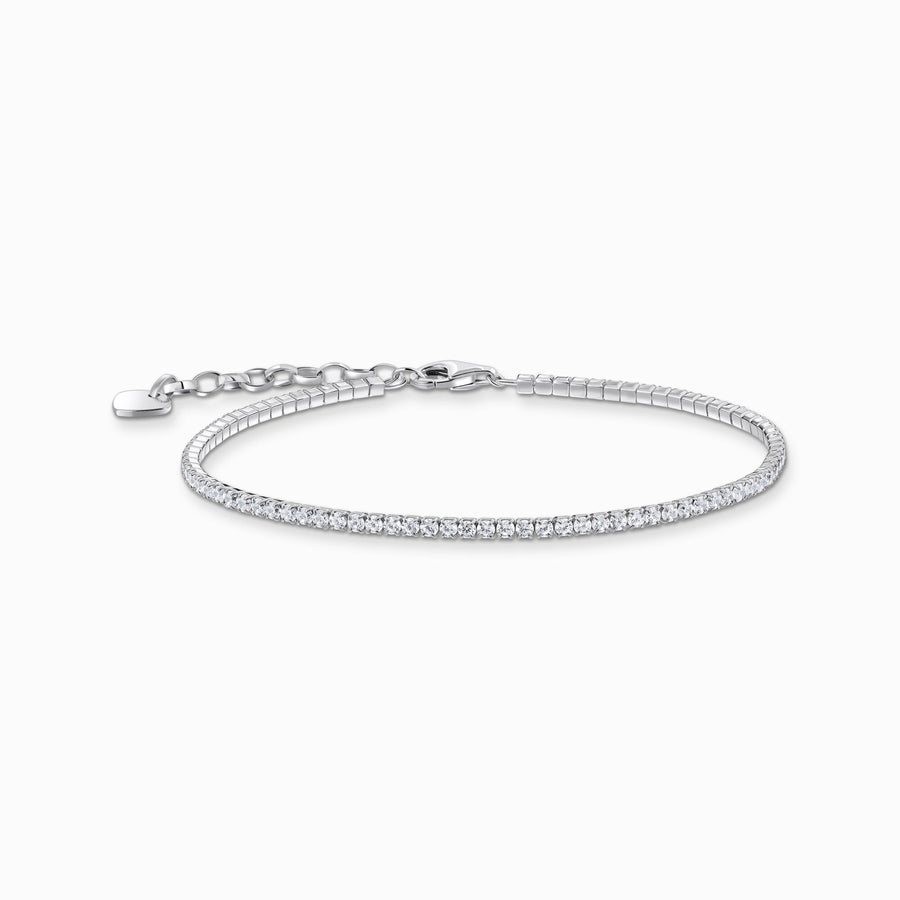 Thomas Sabo Silver bracelet with small, white zirconia stones