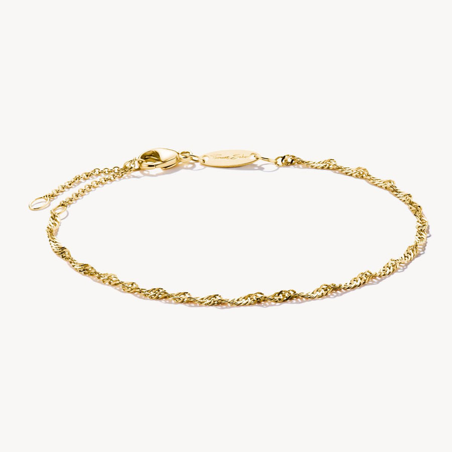 Charm bracelet Singapore design gold-plated