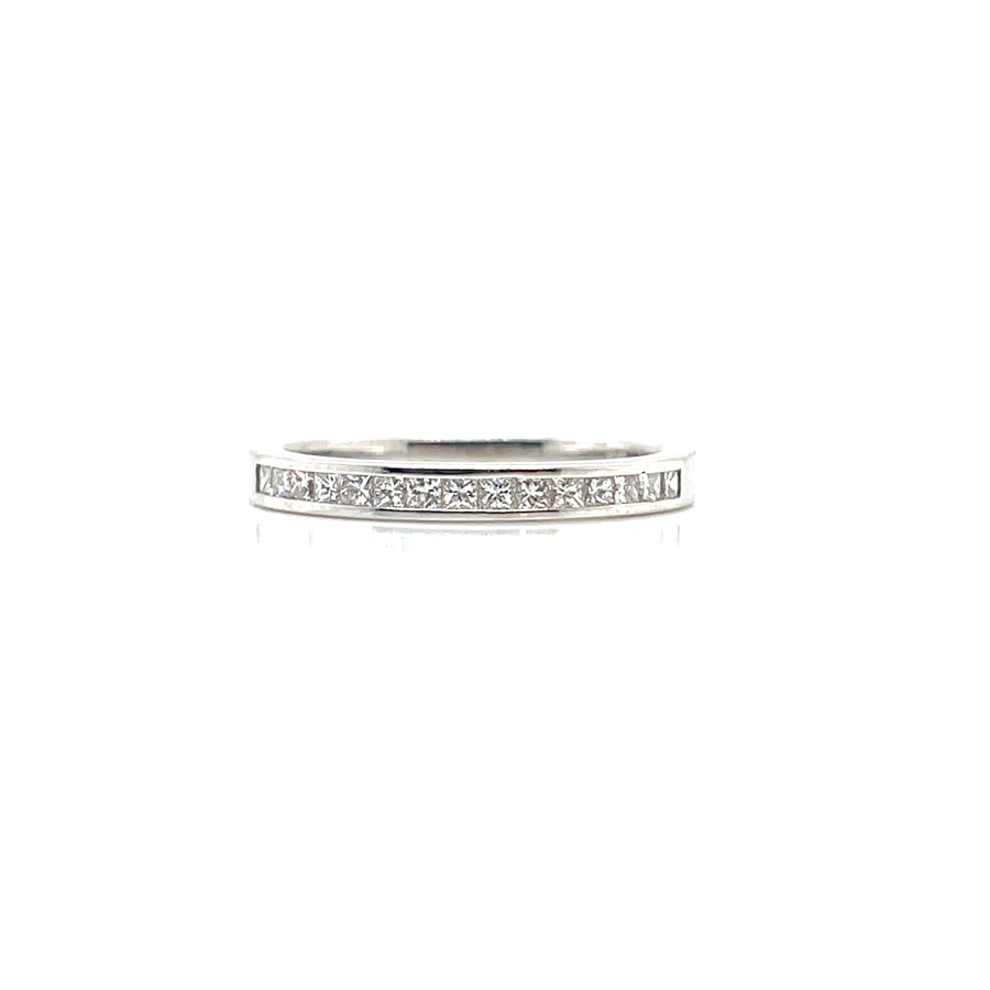 18ct White Gold Princess Cut Diamond Ring .35ct