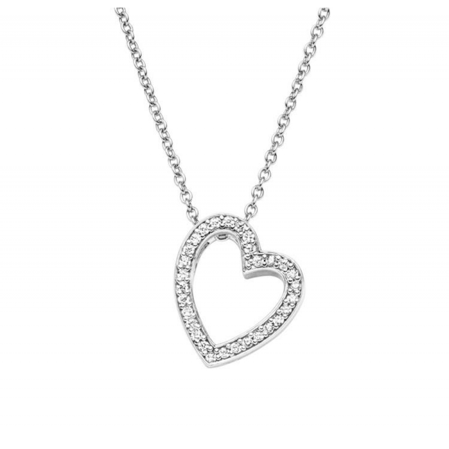 Viventy Silver Heart Set With CZ