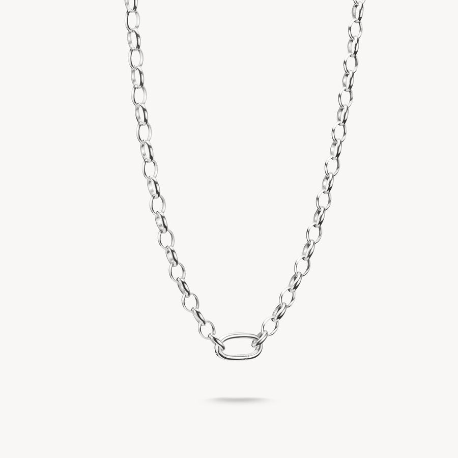 Charm necklace with Connect link silver