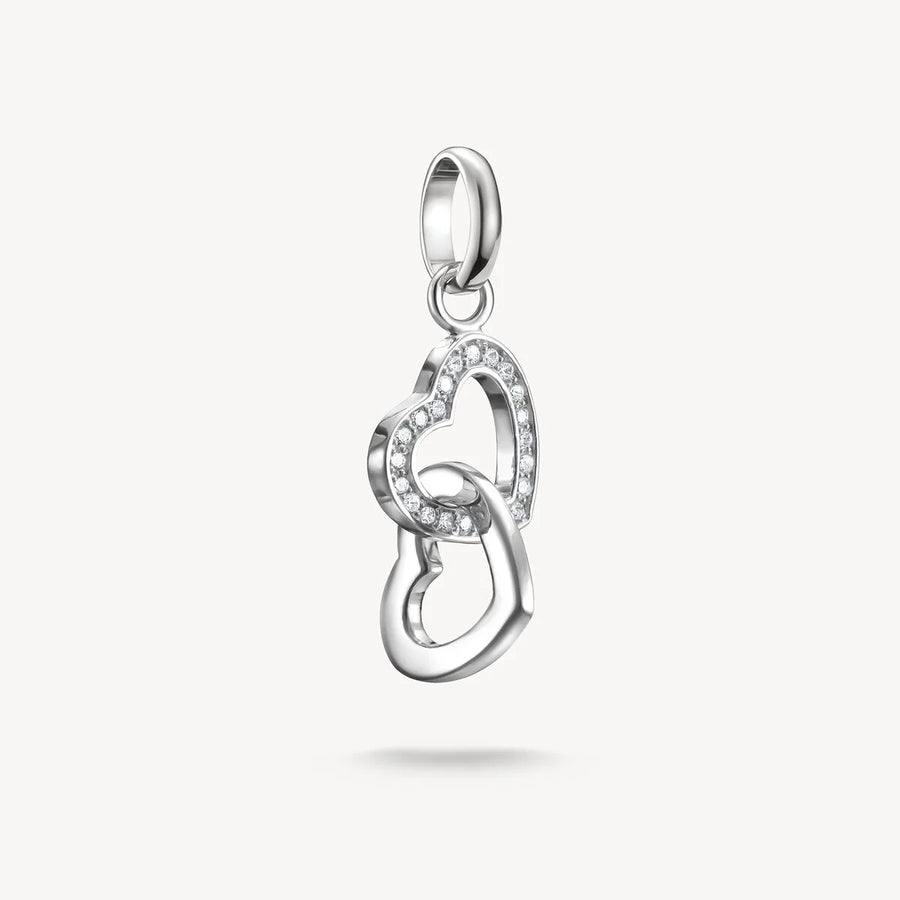 Thomas Sabo Charm Club Charming Connect Sterling Silver Intertwined Hearts Charm