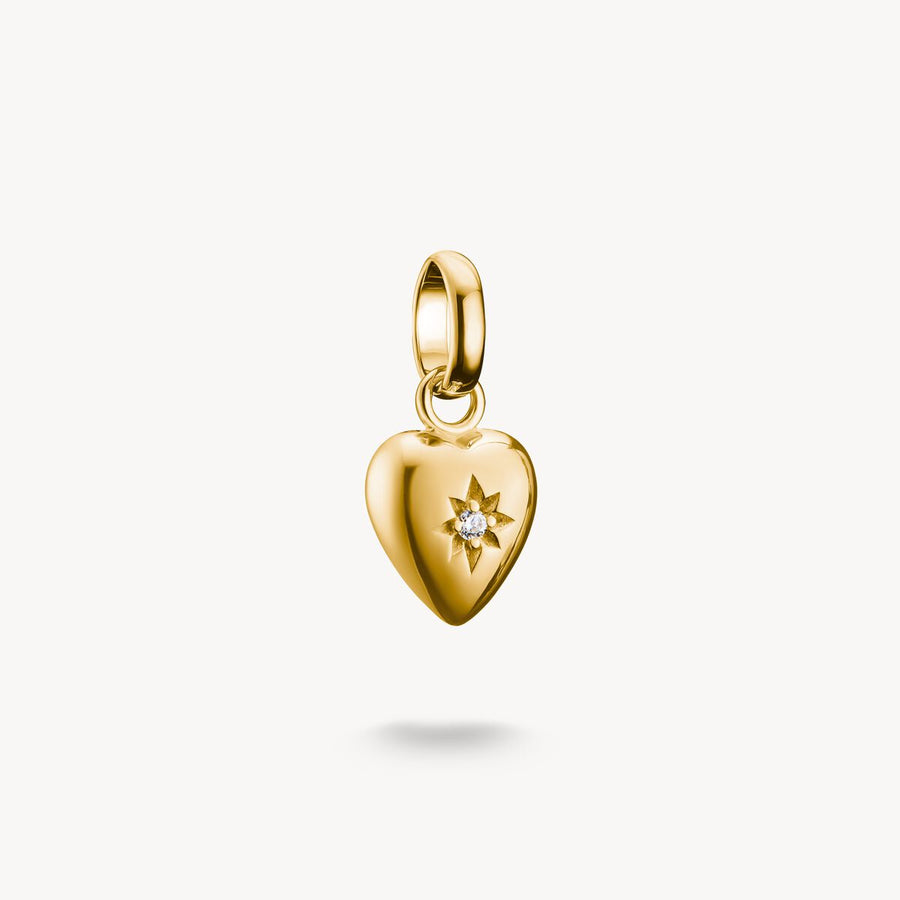 Thomas Sabo Charm pendant heart with star Connect gold-plated