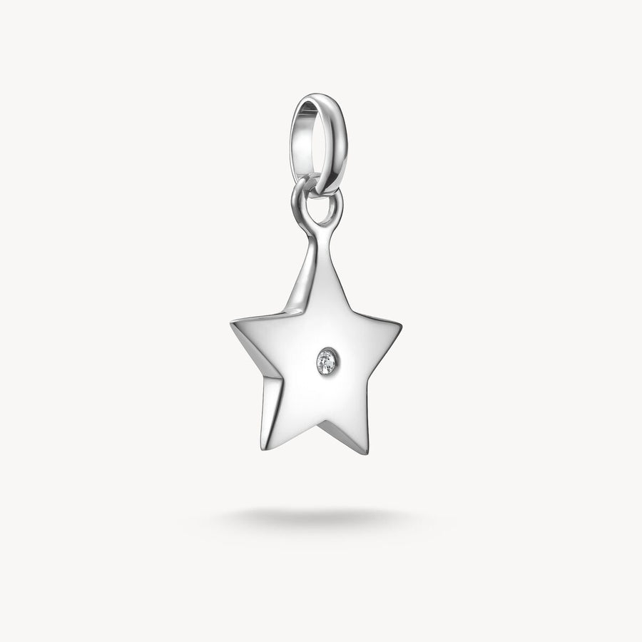 Thomas Sabo Charm pendent star with white stone Connect silver