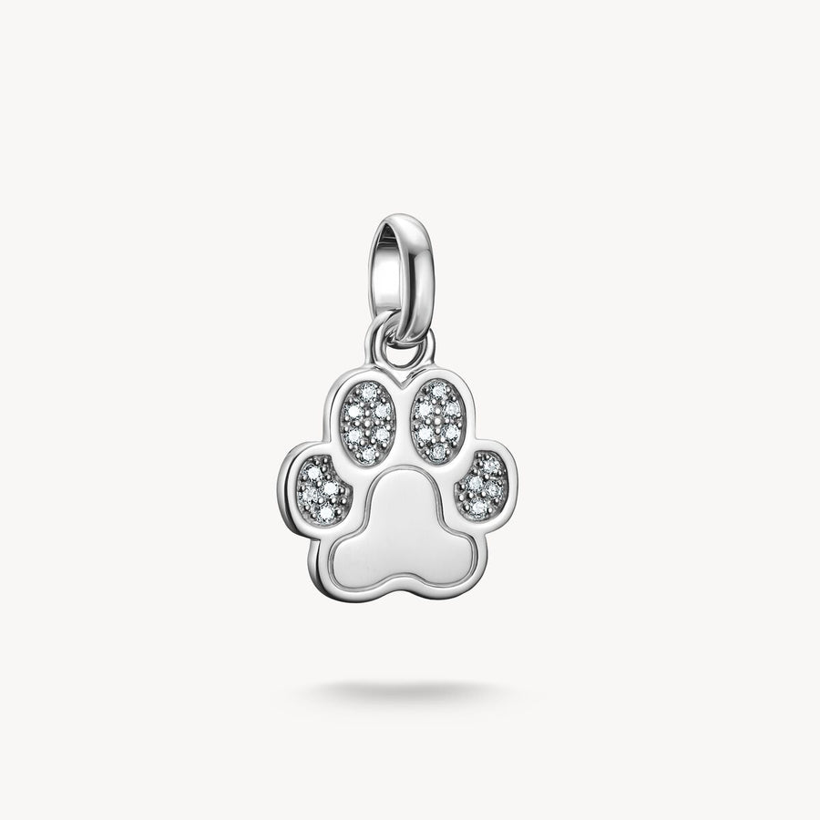 Thomas Sabo Charm pendant paw with stones Connect
