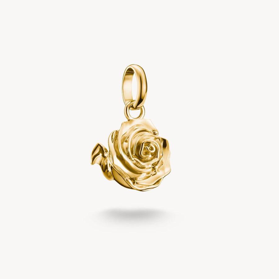 Thomas Sabo Charm pendant rose blossom Connect gold-plated