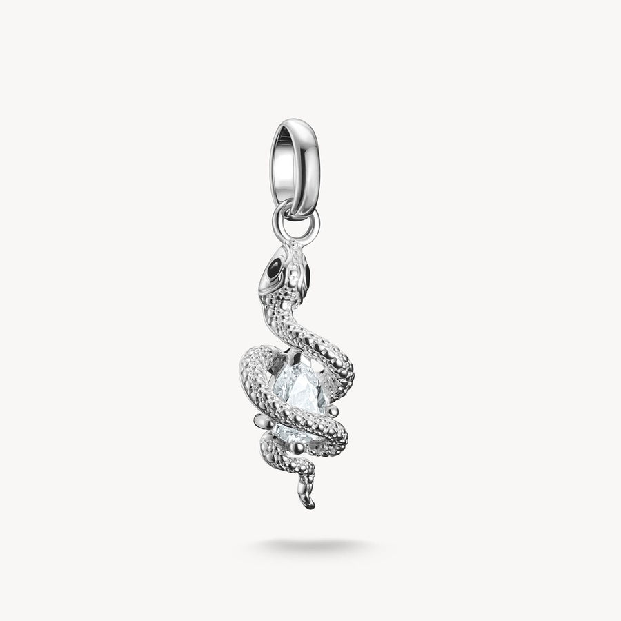 Thomas Sabo Charm pendant snake with stone Connect silver