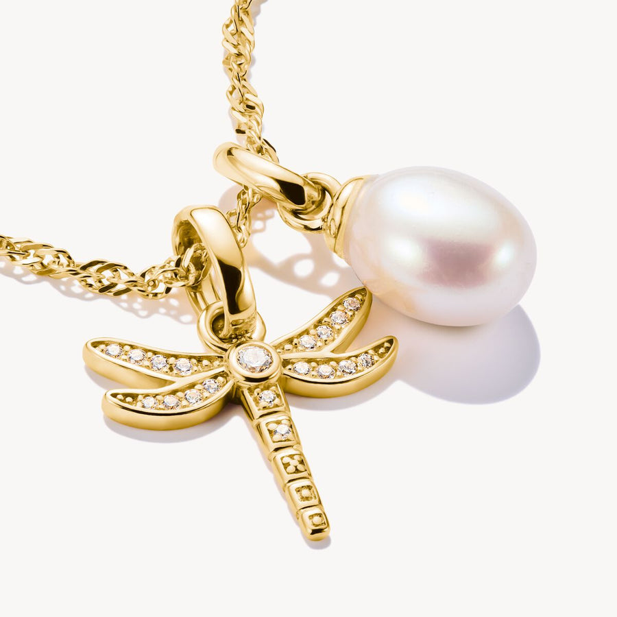 Thomas Sabo Charm freshwater pearl Connect gold-plated