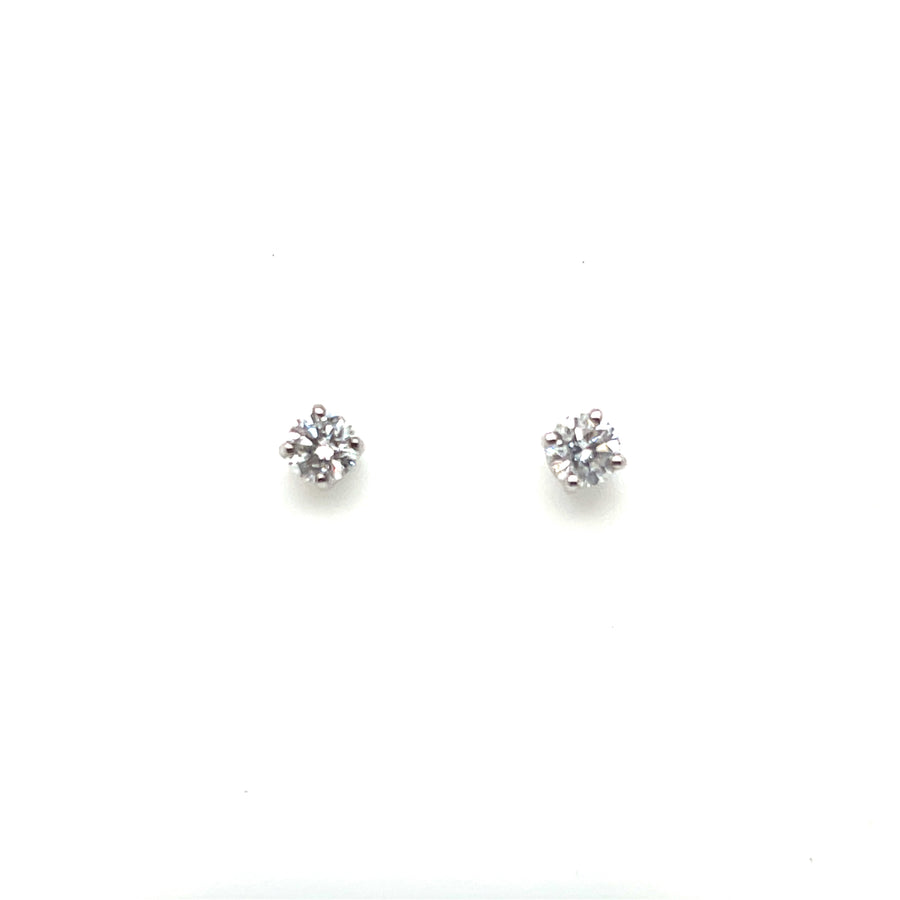 E70630 white gold diamond studs