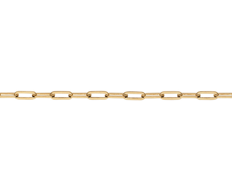 9ct Yellow Square Trace Long 75 18