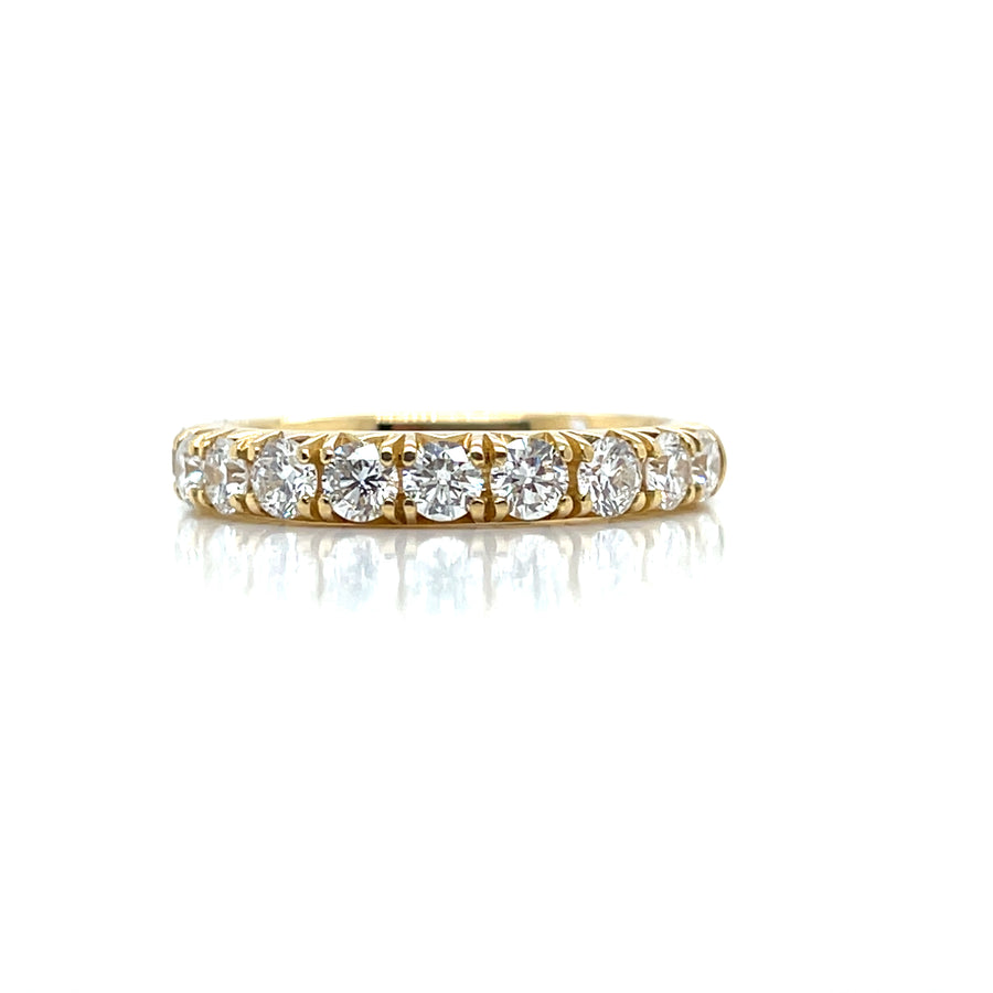 18ct YG Round Brilliant 1/2 ET Diamond Ring1.00ct Size M