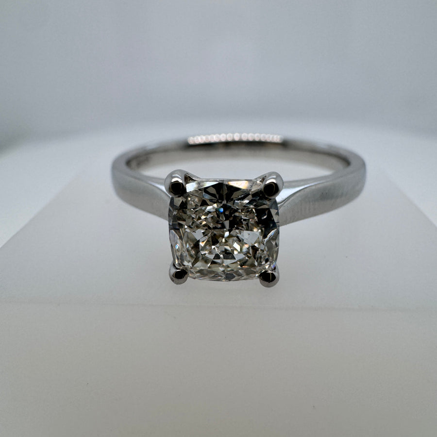 Platinum Princess Cut Diamond Ring 1.00ct G/H SI