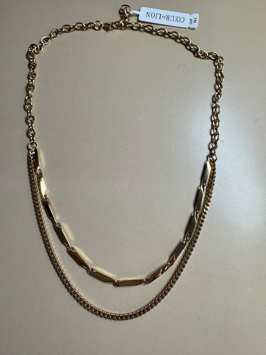 Coeur De Lion  Double Chain Necklace