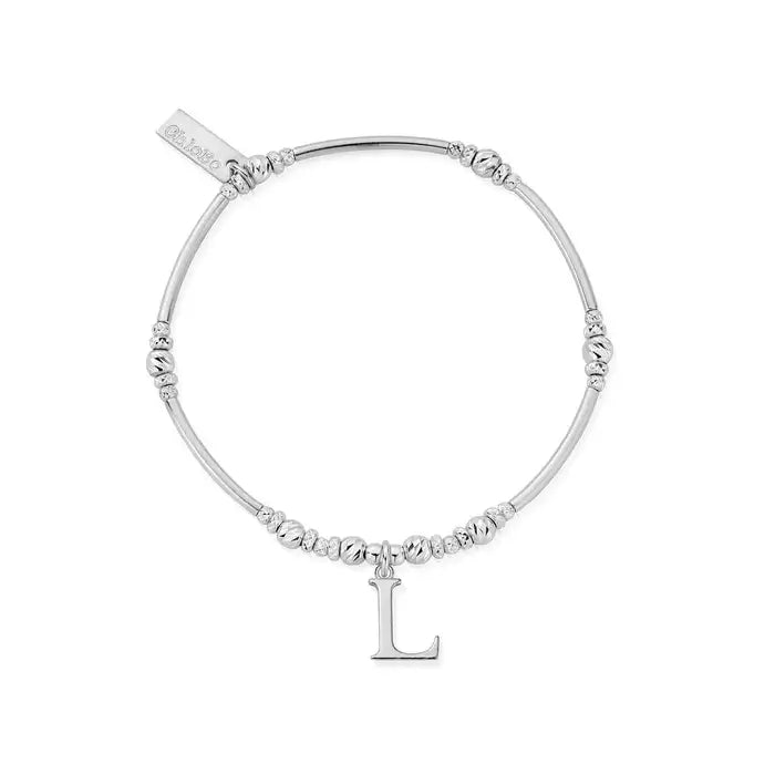 ChloBo Initial Bracelet L Silver