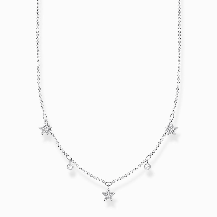 Thomas Sabo Silver Necklace with Zirconia Stones KE2075-051-14-L45V