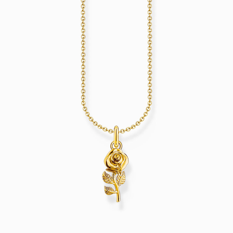 Thomas Sabo 18ct Yellow Gold Plated Rose Pendant